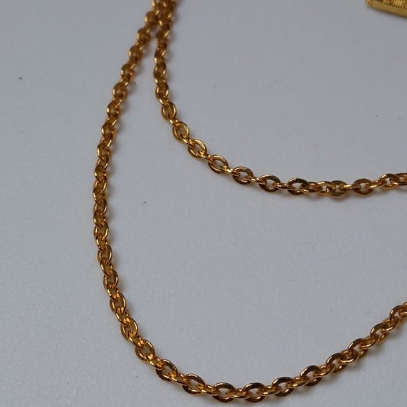 Vintage Closed Umbrella Metal Stickpin Brooch With Chains - Picture 7 of 15